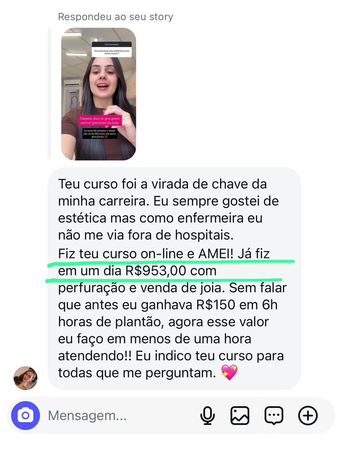 Depoimento de aluna: de enfermeira a piercer